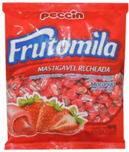 Bala Peccin Frutomila Morango 5,0 G