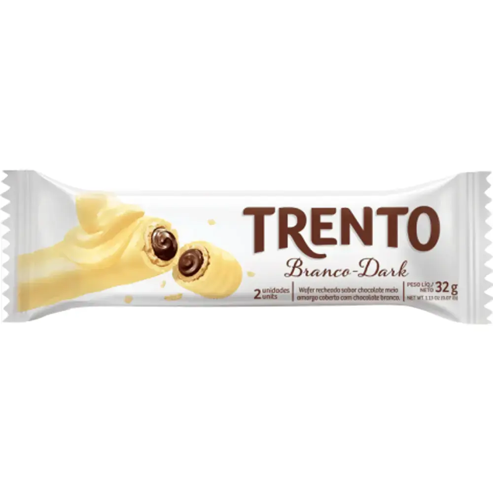 Chocolate Branco Dark Trento Duo Peccin Pacote 32g