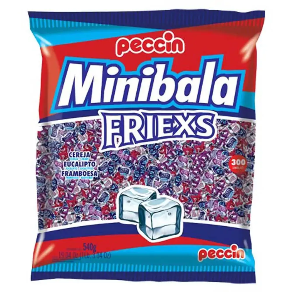 Mini Bala Peccin Friex Sortidas 540g