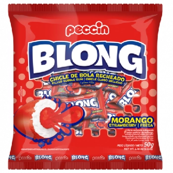 Chicle Peccin 50g Blong Morango