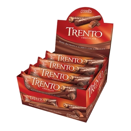 Waffer Quattro Choc.ao Leite 24gr 16un Dpl