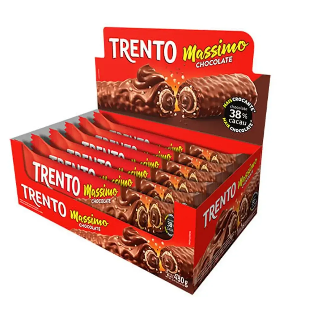 Wafer Chocolate Trento Massimo Pacote 30g