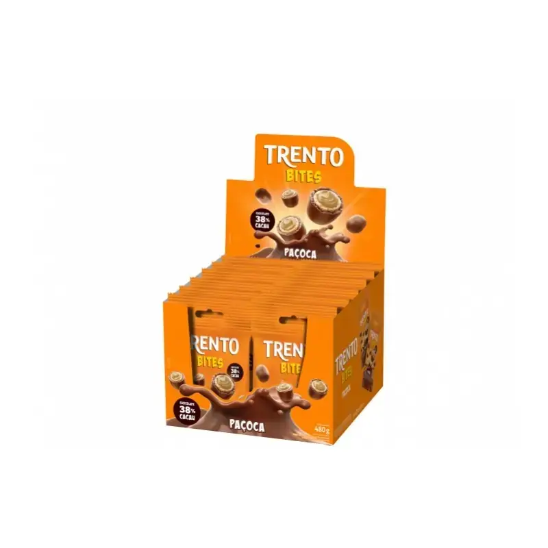 Rolinhos Waffer Trento Bites Pacoca 40g Peccin