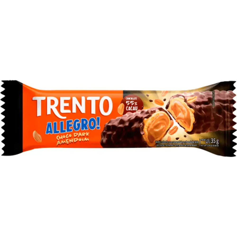 Choc.trento Allegro Peccim 35g Choc.dark/amendoim