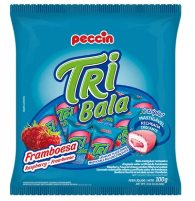 Bala Tribala 100g Framboesa