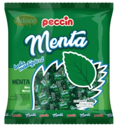 Bala Menta Peccin 100g