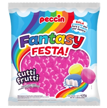 Bala Fantasy Festa Rosa 420g Peccin