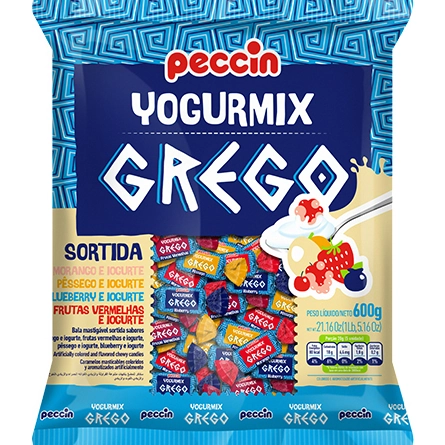 Pirulito Peccin Yogurmix 600g Sortido