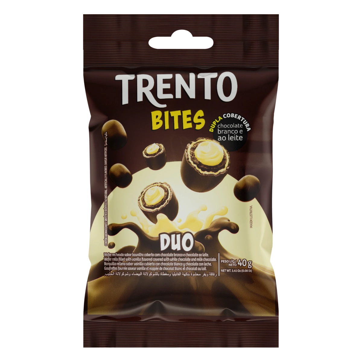 Wafer Duo Trento Bites Pacote 40g