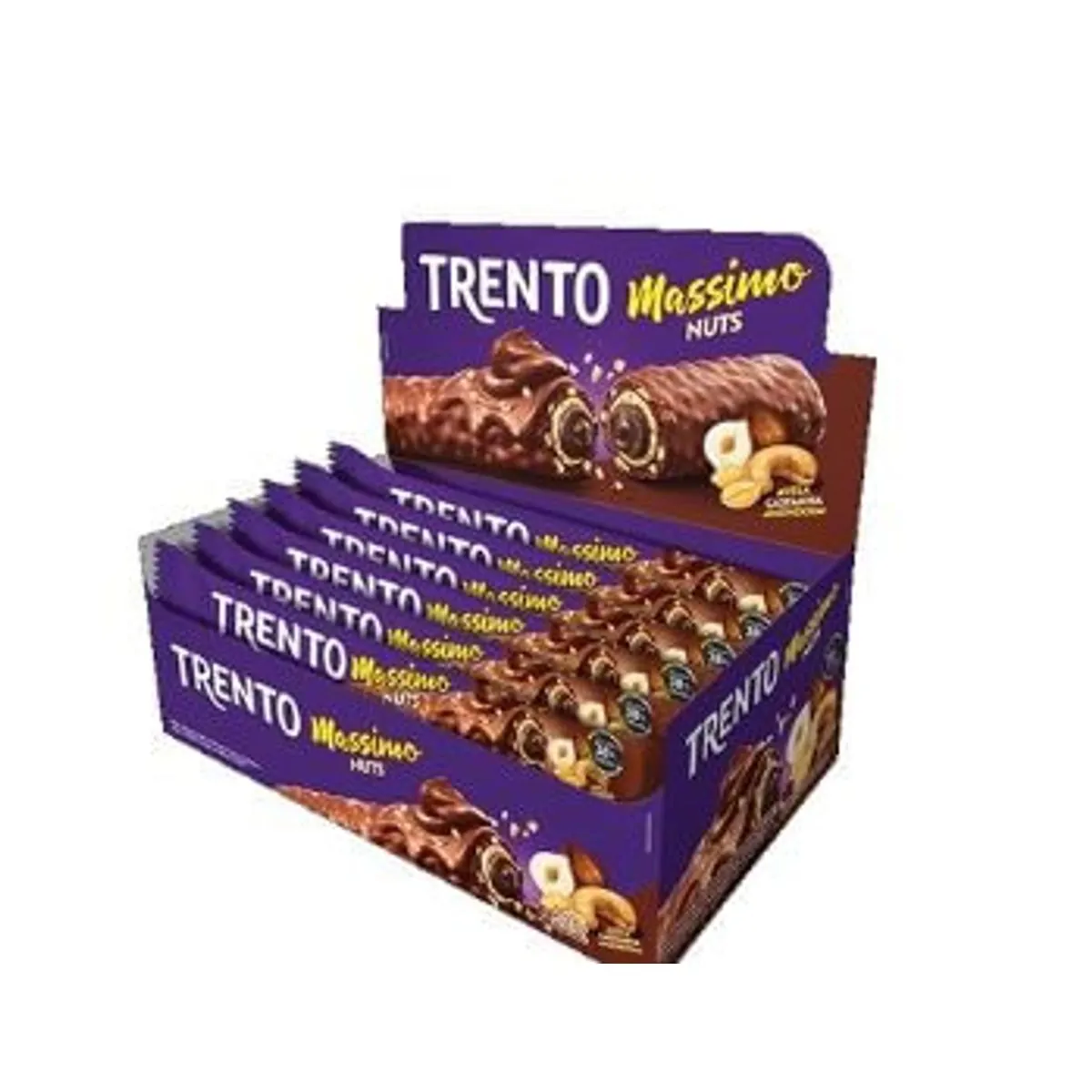 Wafer Recheado Trento Massimo Nuts Peccin 480g