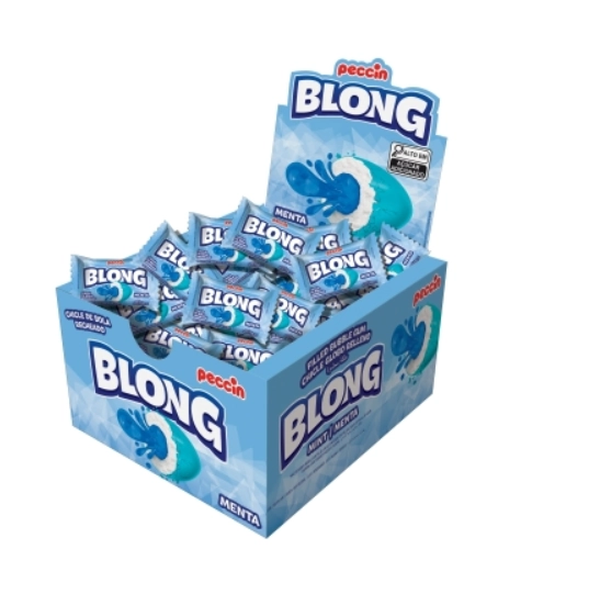 Chicle Blong Menta Azul 200g 40und