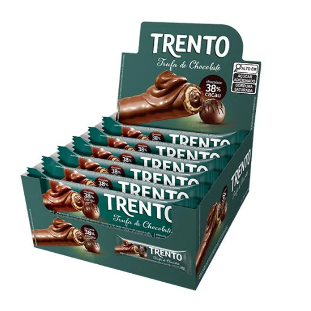 Wafer Trufa De Chocolate Trento Pacote 32g