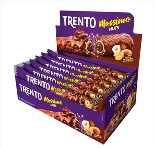 Wafer Nuts Trento Massimo Pacote 25g