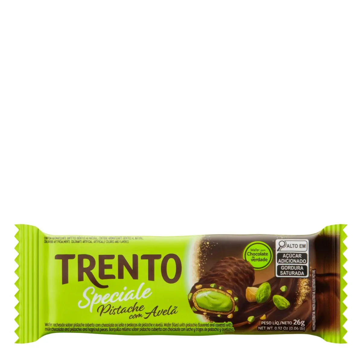 Rolinhos Waffer Trento Speciale 26g Avela Pistache