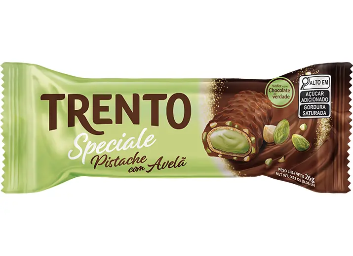 Rolinhos Waffer Trento Speciale 26g Avela Pistache