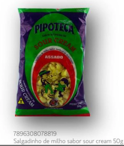 Salgadinho De Sour Cream 20x50g / Pipoteca