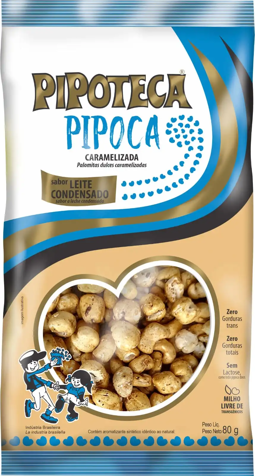 Pipoca Doce Caramelizada Leite Cond 80g 267 Pipoteca