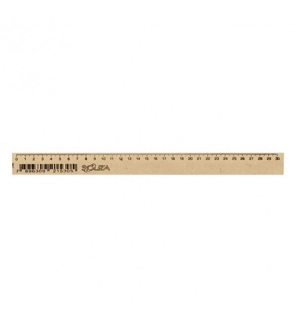 Regua Madeira 30cm 100g Souza