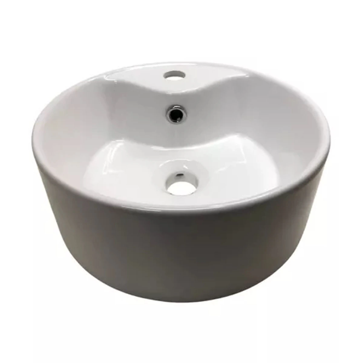 Cuba Pia Lavatório Banheiro Lavabo Redonda 36x36cm Cerâmica - Jatiuca