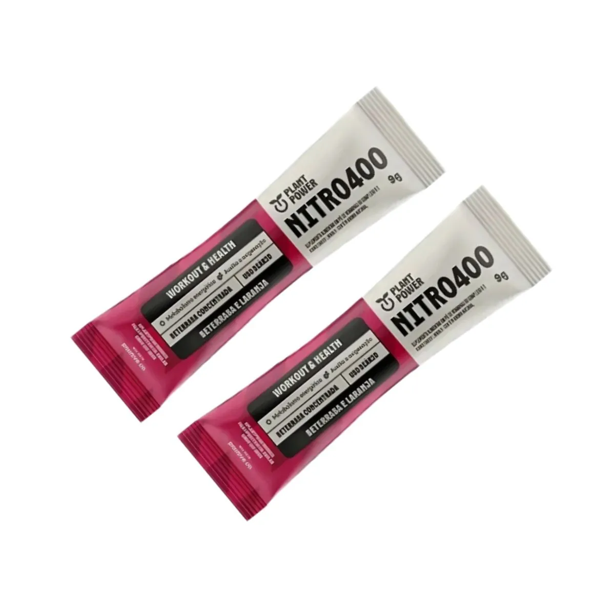 Kit 2X: Nitrato Nitro400 Beterraba e Laranja Sachê Plant Power 9g