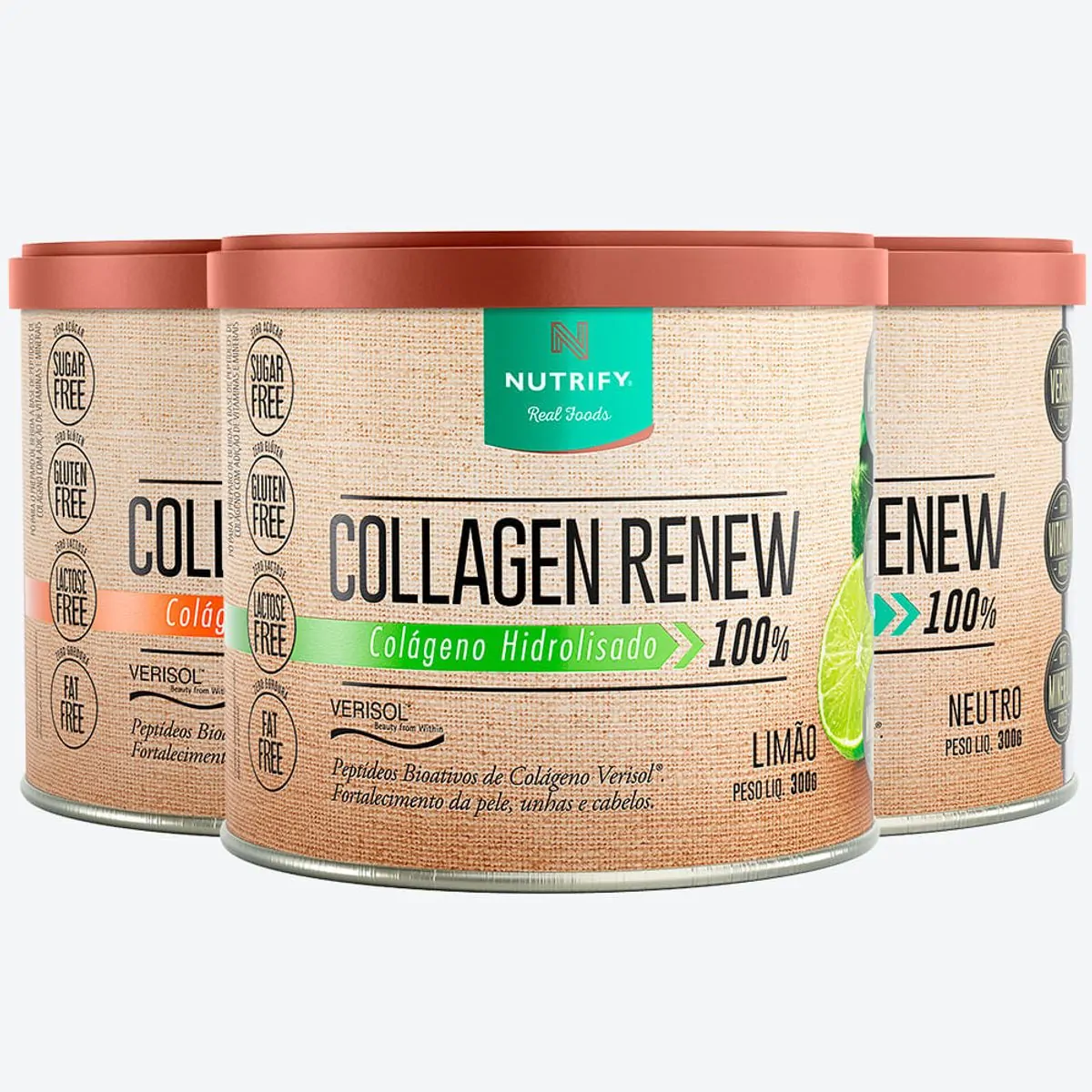 Kit com 3 latas de Collagen Renew - 300g