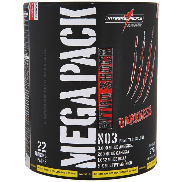 Esportivo Integralmédica Mega Pack Nitro Shock Darkness Pote 22 Packs