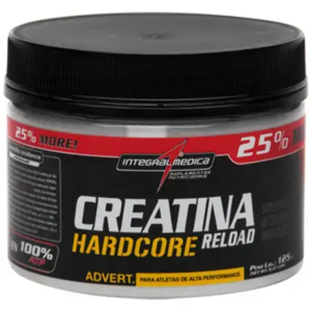Esportivo Integralmédica Creatina Reload Hardcore Pote Pó 125 Gramas