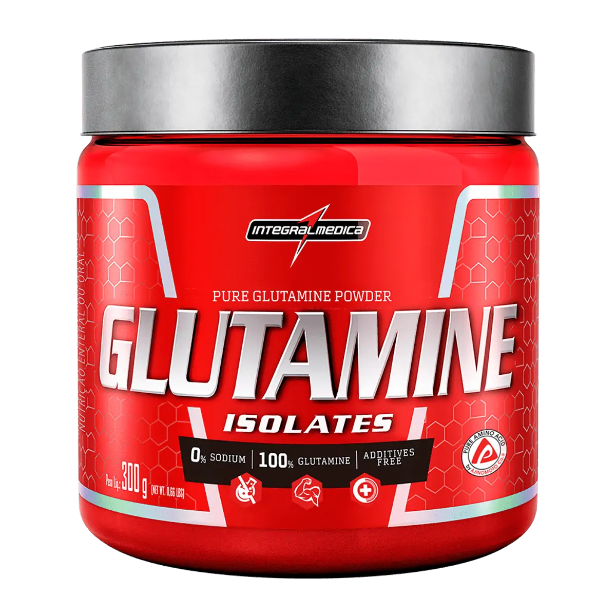 Glutamina 300g em pó - Glutamina em Pó 300g