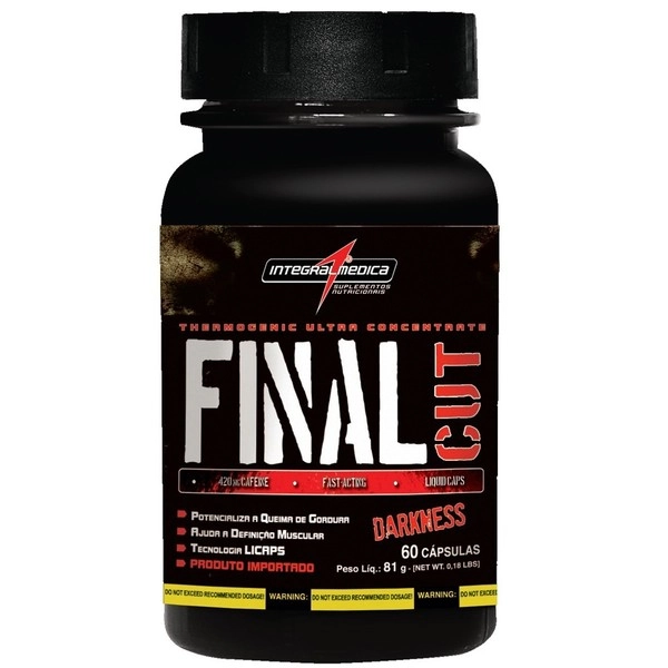 Esportivo Integralmédica Final Cut Darkness Pote 60 Cápsulas