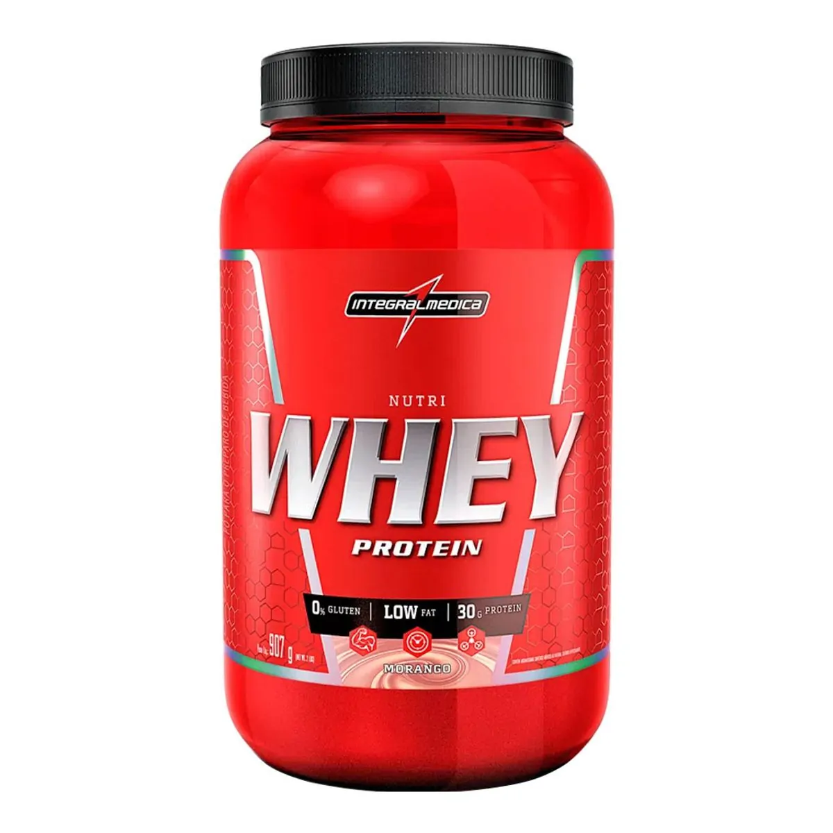 NutriWhey 907gr - Integralmédica - Morango
