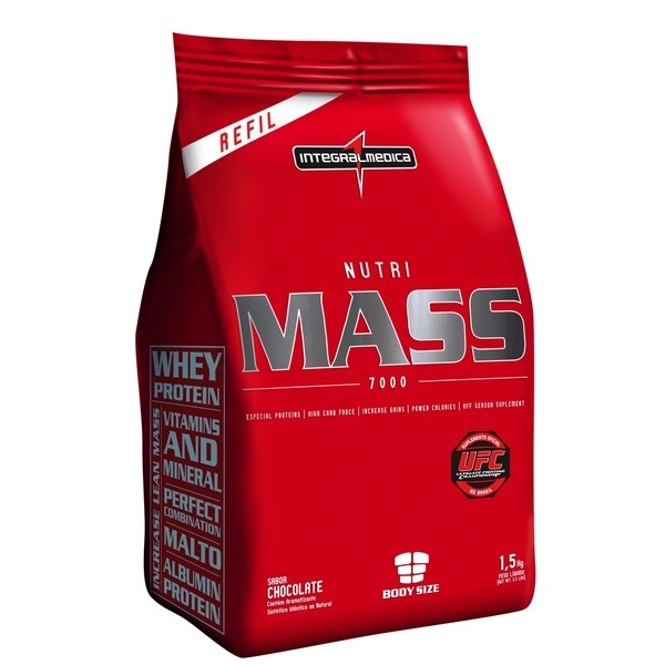Esportivo Integralmédica Nutri Mass 7000 Pacote Pó 1500 Gramas