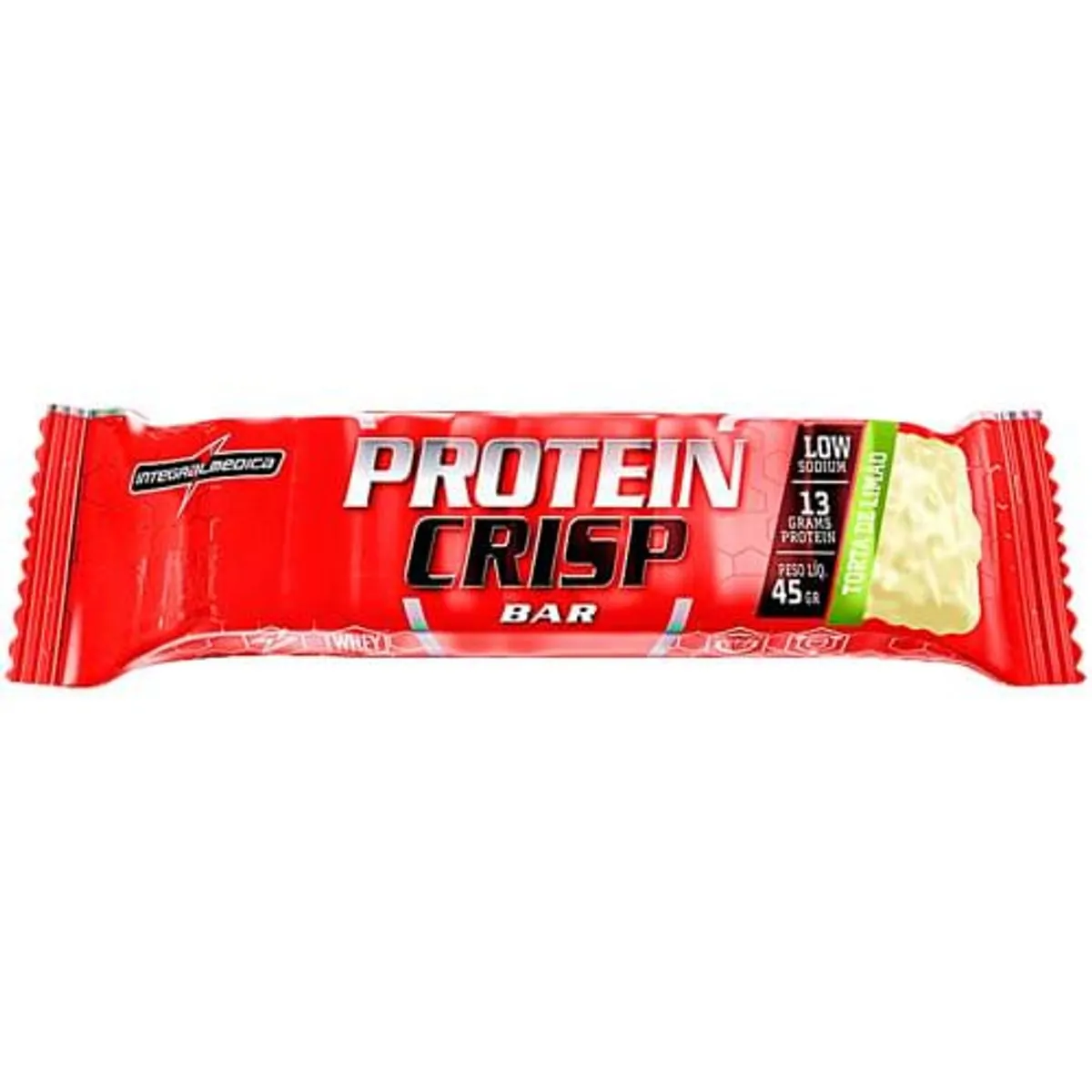 Barra Integral PROTEIN CRISP Sabor Torta De Limão Pacote 45g