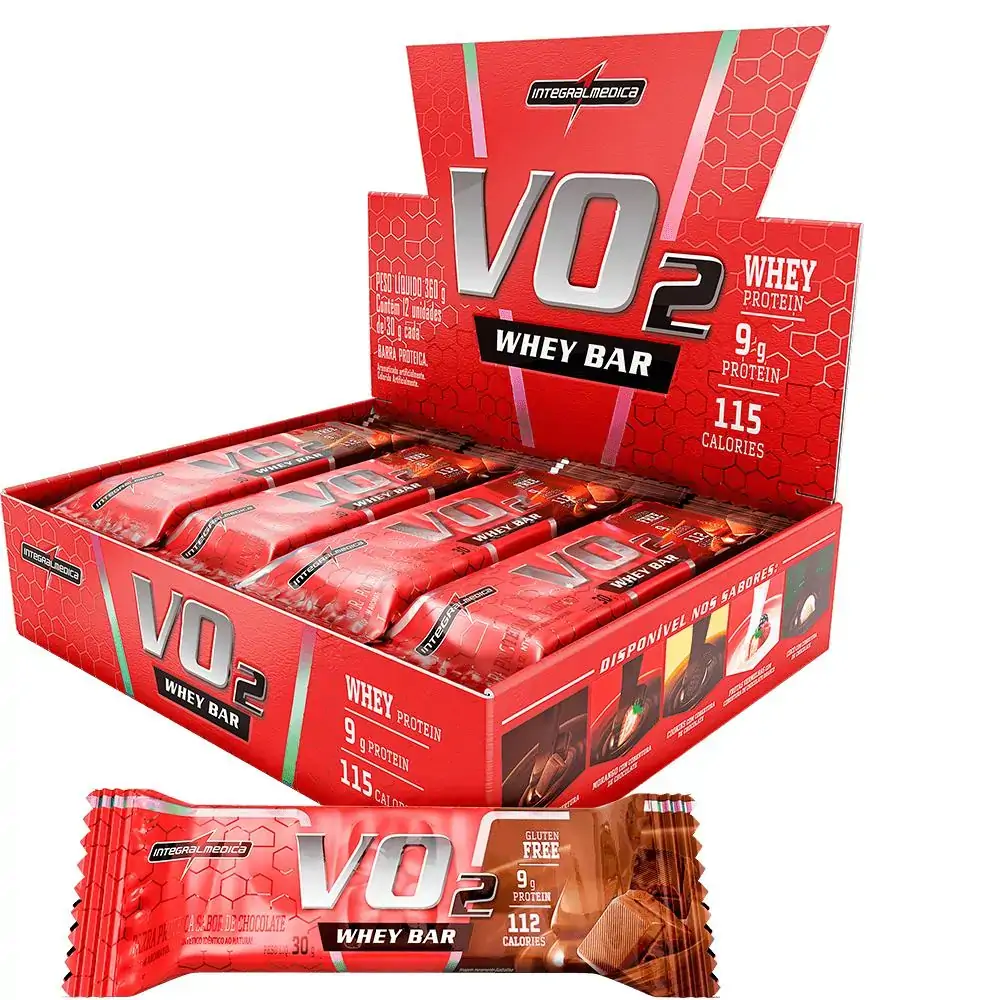 Vo2 Protein Bar Chocolate - 24un