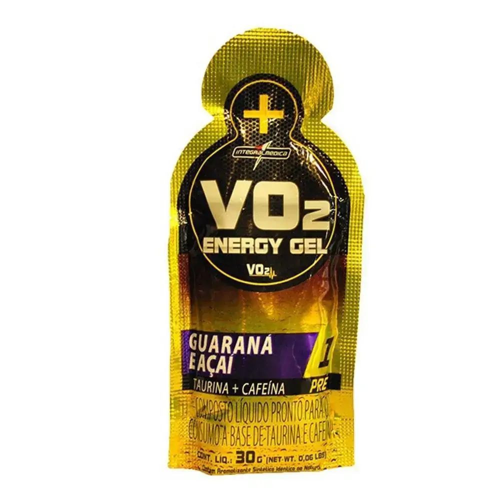 Vo2 Gel Energy Taurina E Cafeina Pré Treino