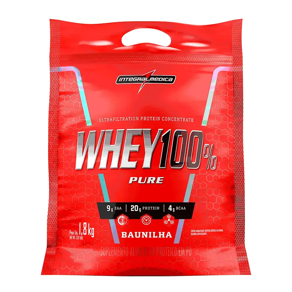 Whey 100% Pure Pouch - Baunilha - Pouch 1,8Kg