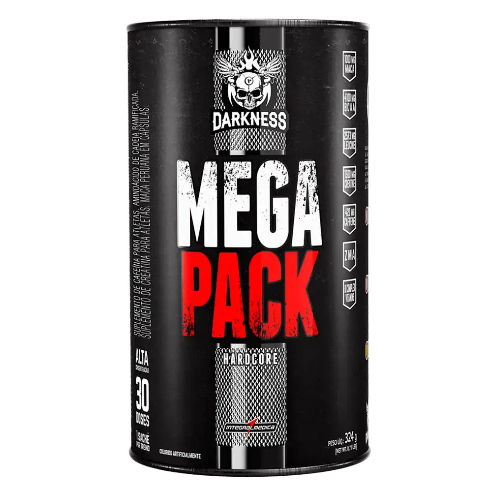 Suplemento Esportivo Integralmedica Hardcore Darkness Mega Pack 30 Unidades