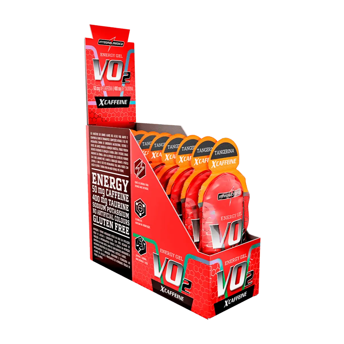 Vo2 Gel X-Caffeine 10 und Integralmedica - Tangerina
