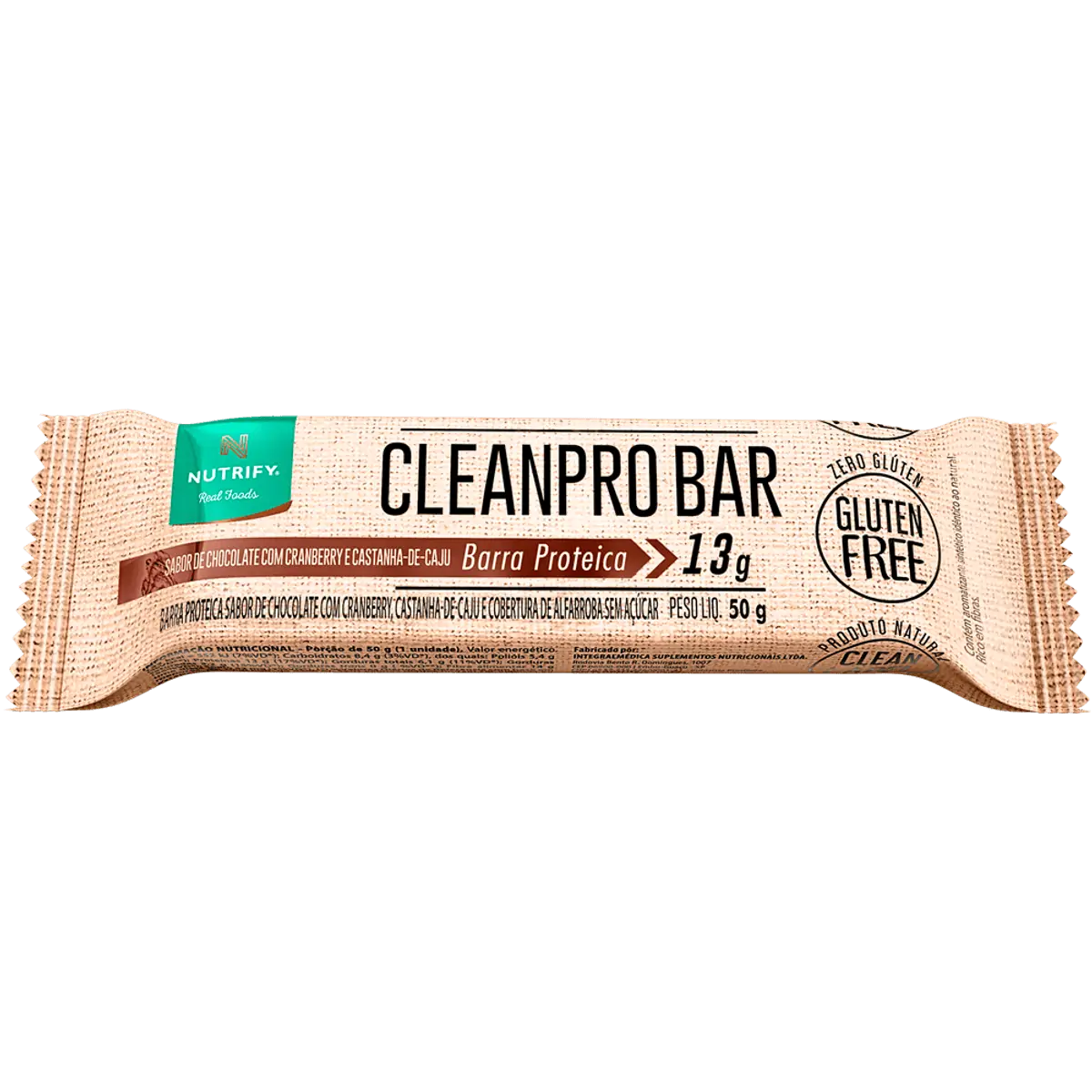 Cleanpro Bar Chocolate com Cranberry 10Un Nutrify