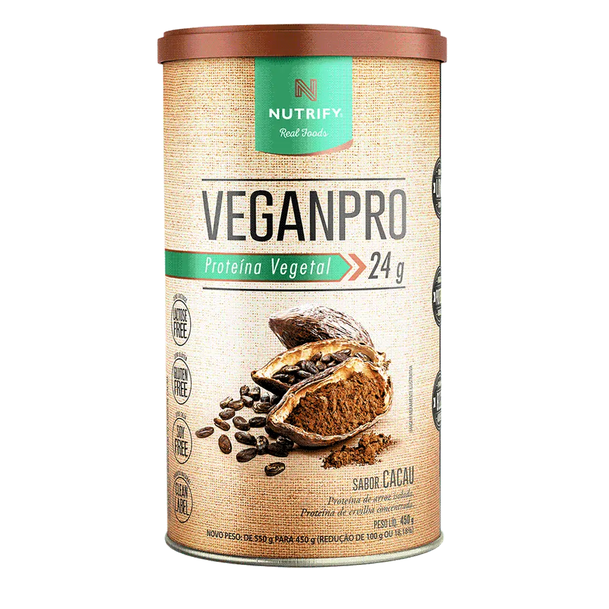VeganPro 450g Nutrify Cacau