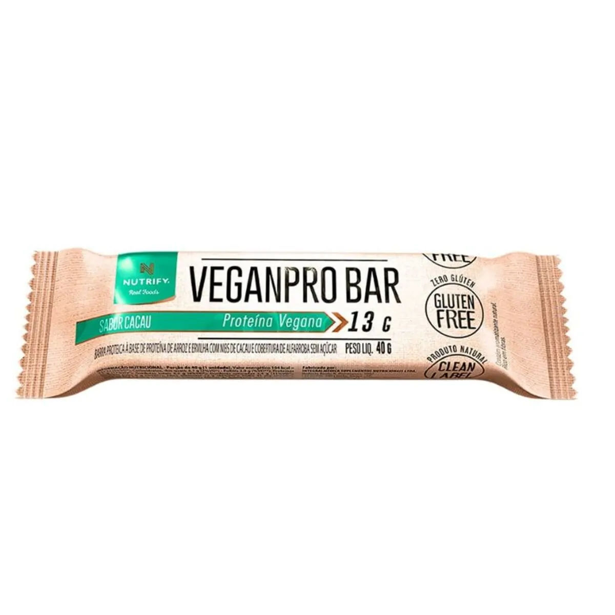 Barra de Proteína Veganpro Cacau Nutrify 40g