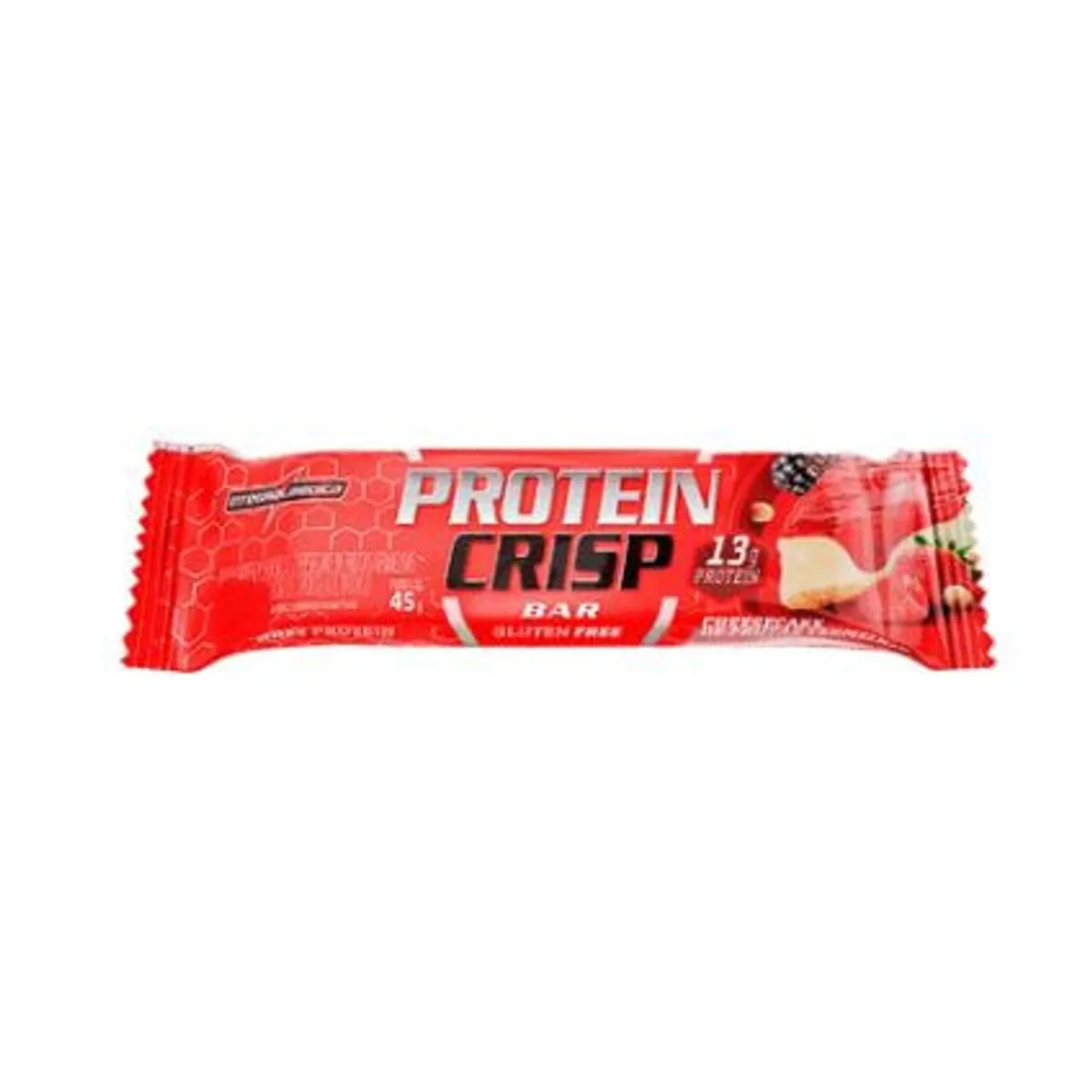 Barra sabor Cheesecake de Frutas Vermelhas 45g - Integral Médica Crisp Bar