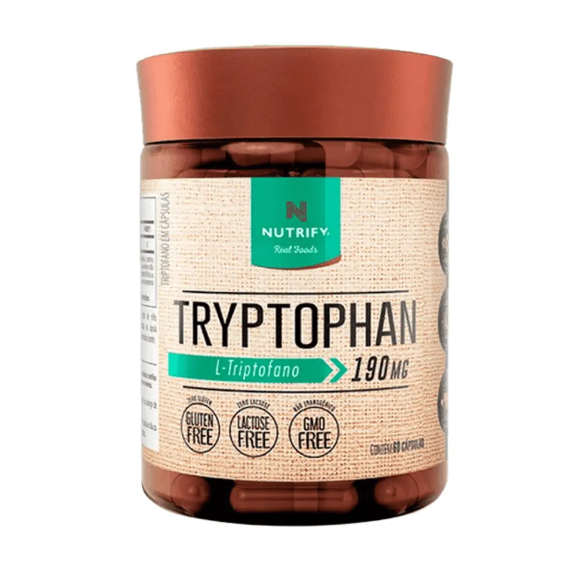 Triptofano 5htp 60 Cáps Tryptophan Nutrify 500mg