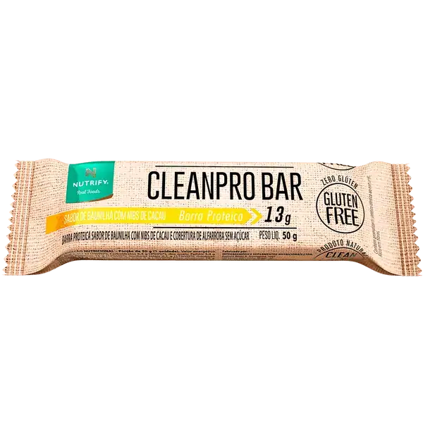 Barra Prot Cleanpro Bar Sabor Baun Nibs 50g