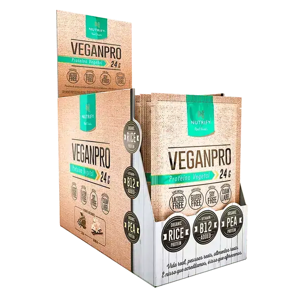 Veganpro Whey Proteína Vegano 15 Sachês 30g Nutrify