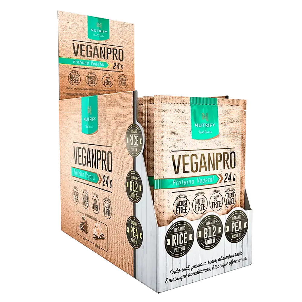 Veganpro Whey Proteína Vegano 15 Sachês 30g Nutrify