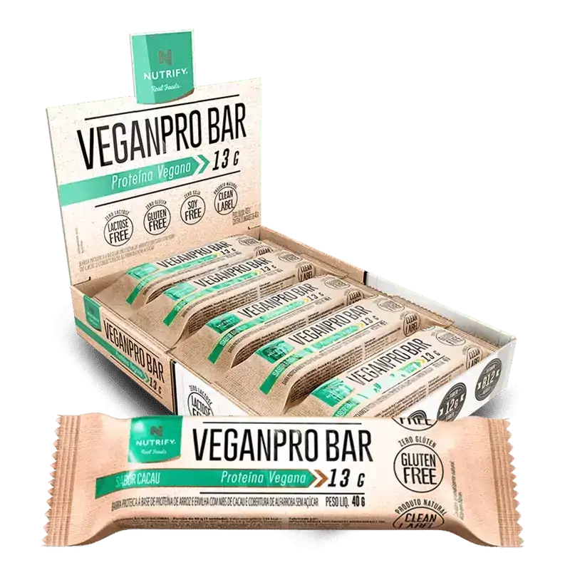 Veganpro Bar 400g Proteina Vegana 10un de 40g Cada Nutrify