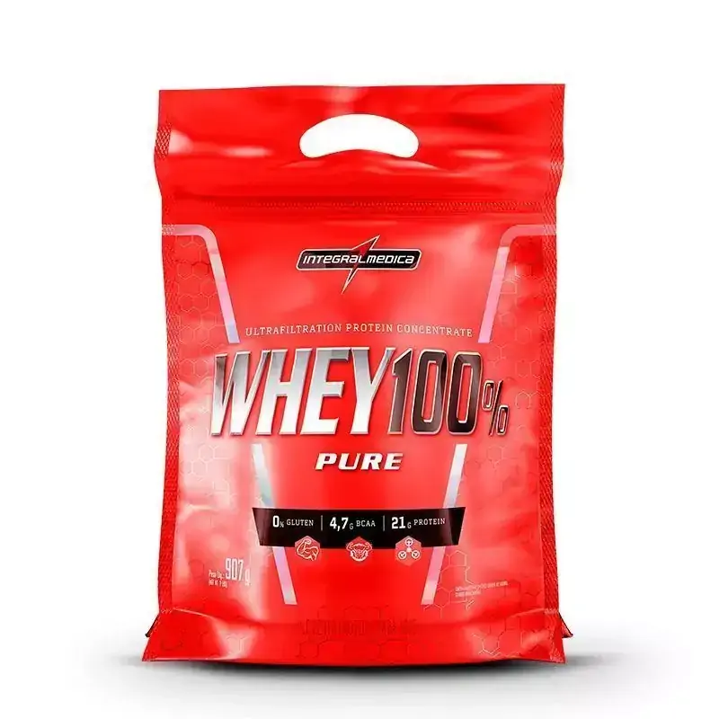 Whey 100% Pure (Refil-907g) IntegralMedica-Cappuccino
