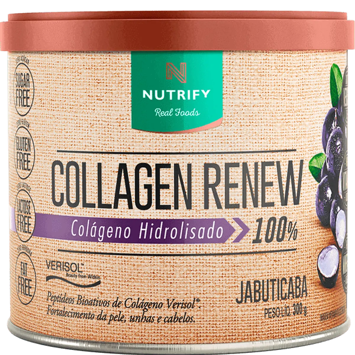 Collagen Renew Colágeno Hidrolisado Jabuticaba Nutrify 300g