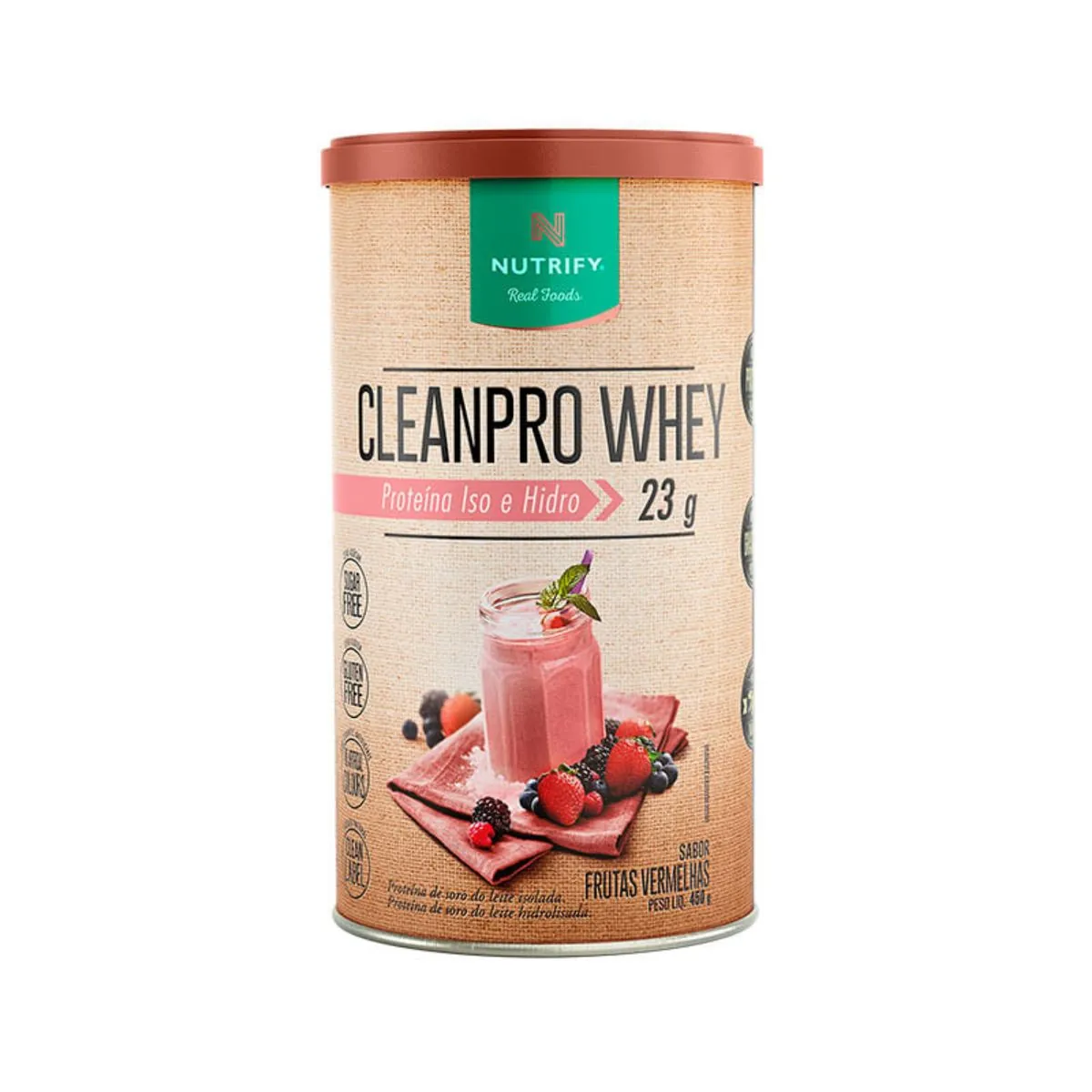 Clean Pro Whey Proteína Iso E Hidro 450g - Nutrify