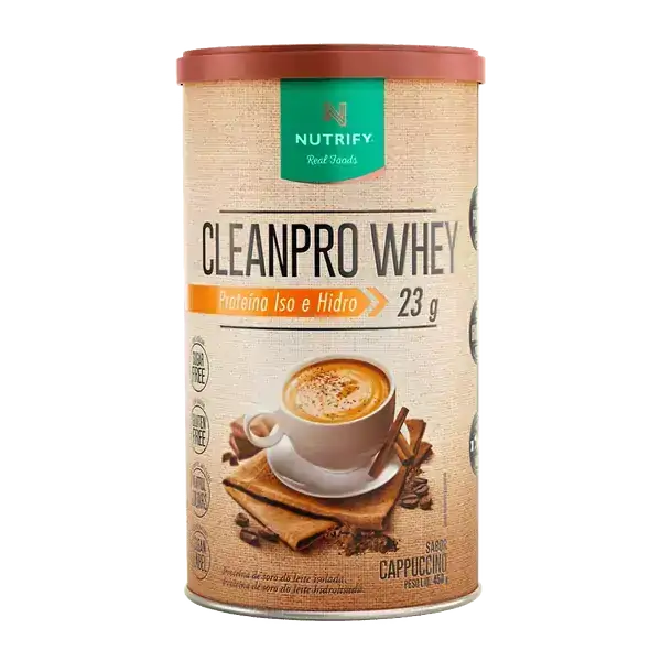Clean Pro Whey Proteína Iso E Hidro 450g - Nutrify